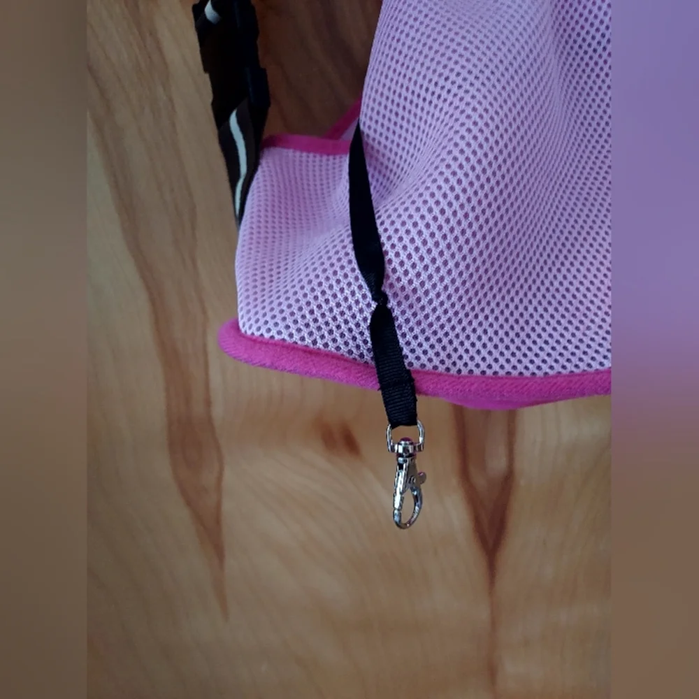 Pink pet carrier